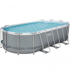 Бассейн Power Steel Oval 549x274x122cm, 13430Л, метал каркас Бассейн Power Steel Oval 549x274x122cm, 13430Л, метал каркас