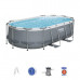 Бассейн Power Steel Oval 427x250x100cm, 7250Л, метал каркас